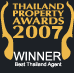 Thailand Property Awards 2007 – Winner Best Samui Agent