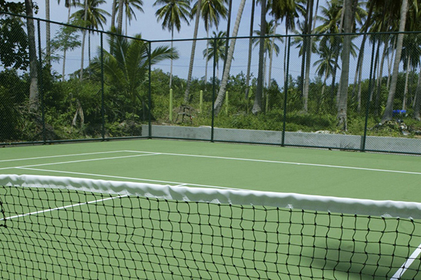 Tennis court at private villa